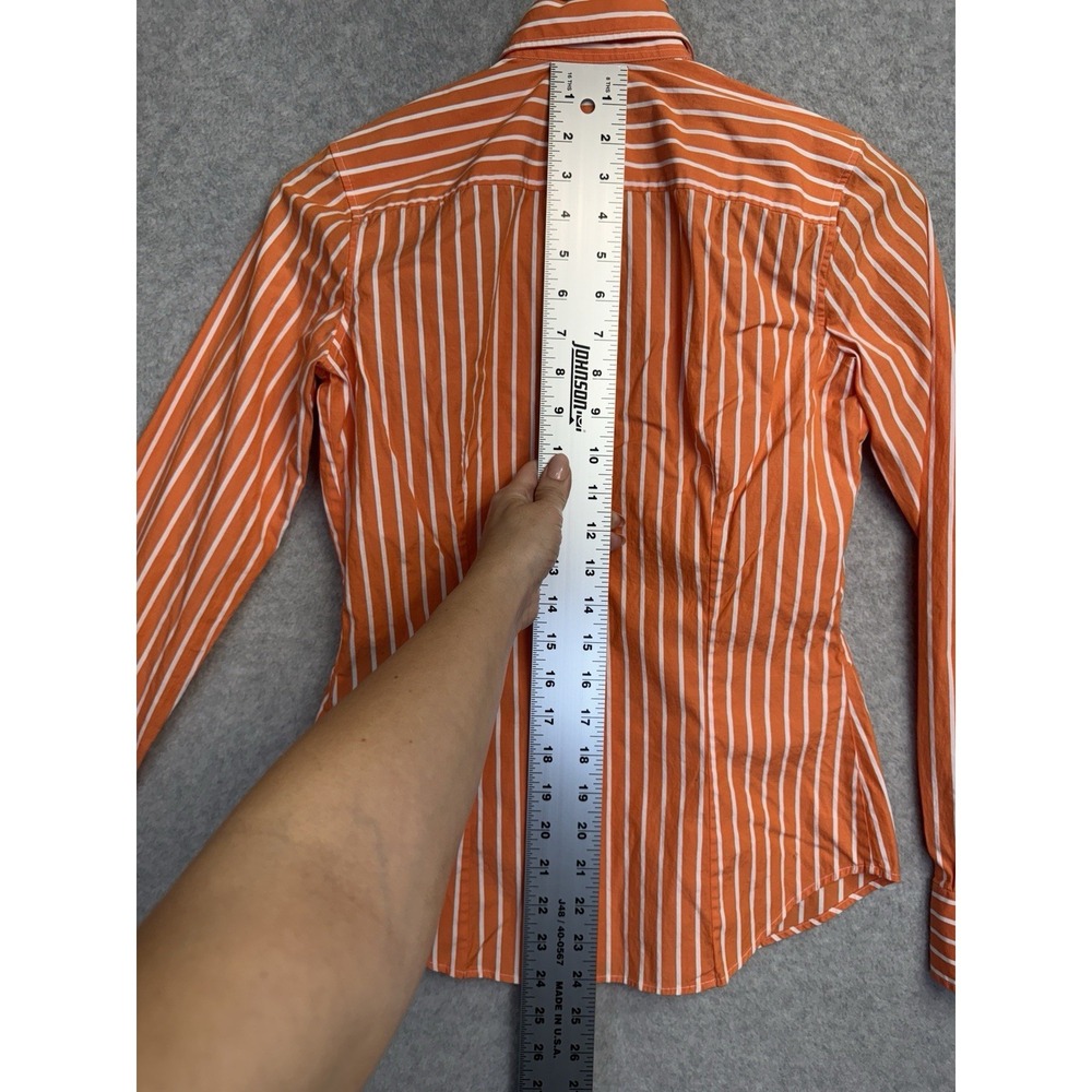 Ralph Lauren Black Label Striped Button-Up Shirt Big Pony Sz 2 Cotton Stretch - Picture 12 of 16